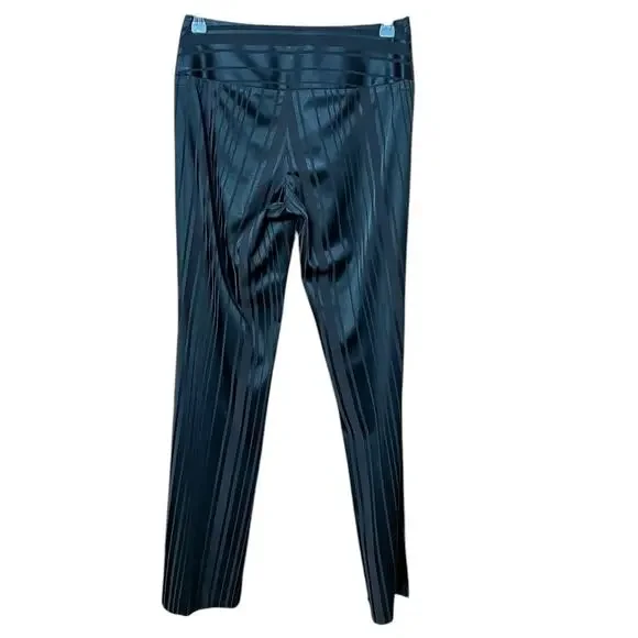CACHE Pants Stripped Silky in Black Fabric From France Size Small Made in USA - Picture 7 of 9